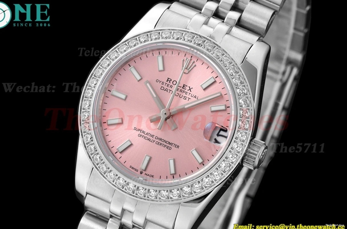 Pink MY8215 Dia SS 28mm Stk GDF SS Datejust 0512